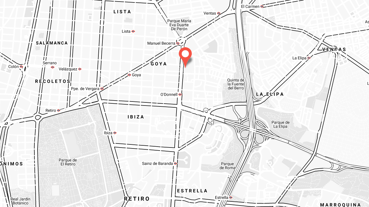 Mapa de situación del centro de psicología Atalanta.